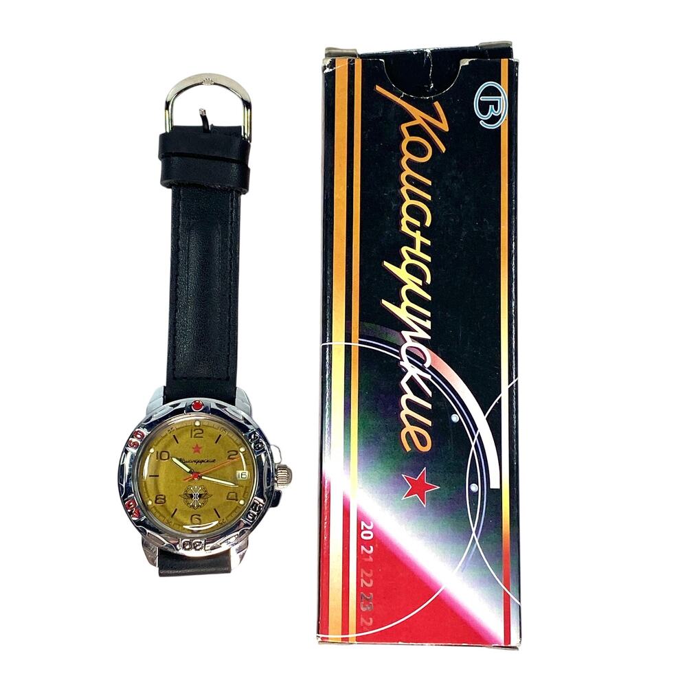 Vostok Komandirskie Soviet Tank Mechanical Watch Manual Wind IOB Military Retro